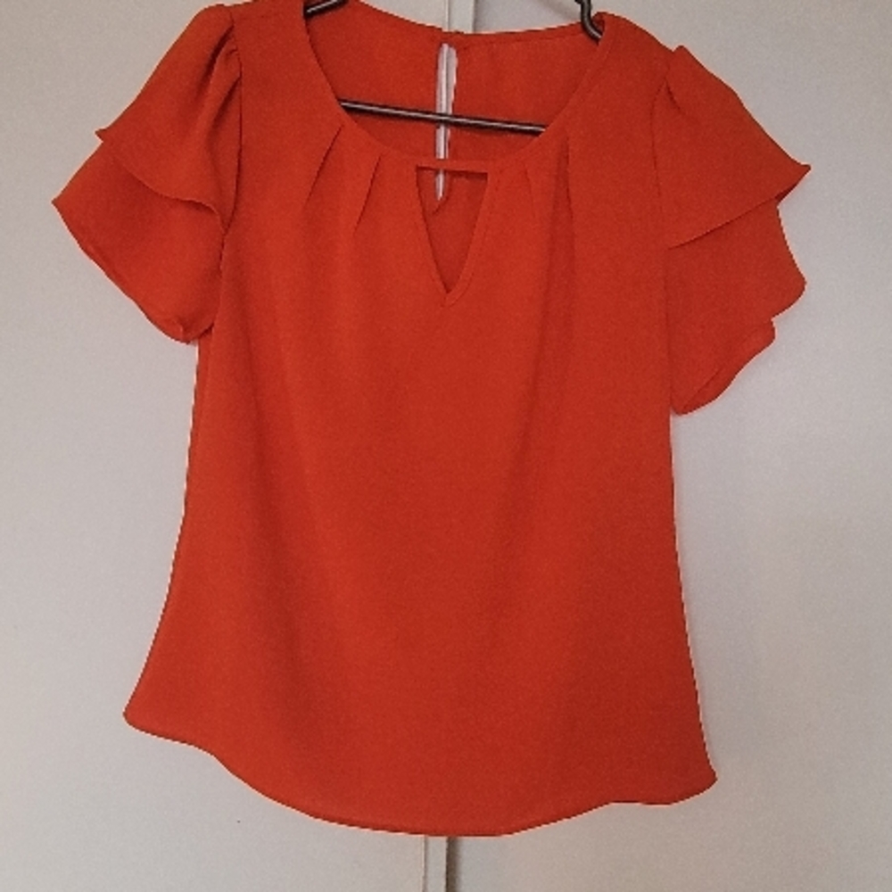 Orange  Blouse